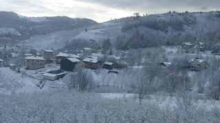 Nisan ayında kar yağdı