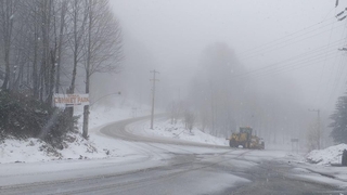 Nisan'da kar yağdı
