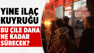 Nöbetçi eczanede ilaç kuyruğu