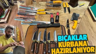 Normal günde 20, Kurban Bayramında 600 adet bıçak biliyorlar