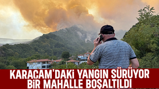 Nuriosmaniye köyü yangın nedeniyle boşaltıldı