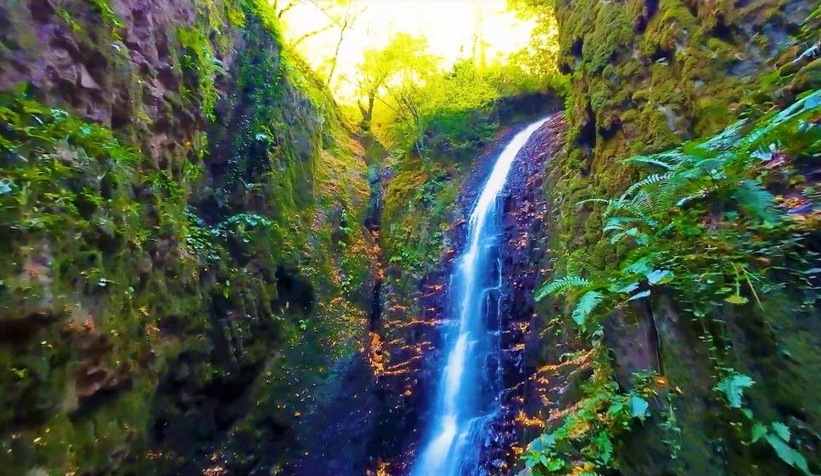 Nüzhetiye Şelalesi'nden eşsiz kareler