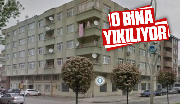 O bina yıkılıyor