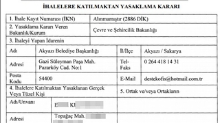 O firmaya 6 ay ihale yasağı geldi