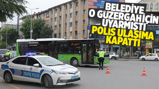 O güzergah ulaşıma kapandı