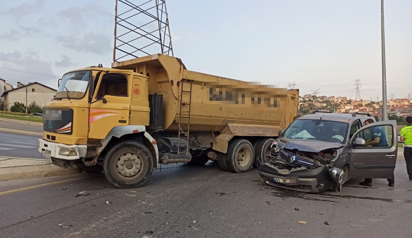 O kavşakta korkutan kaza