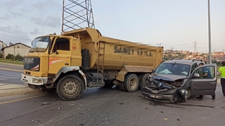 O kavşakta korkutan kaza