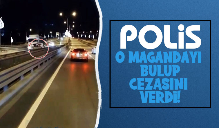 O maganda polisten kaçamadı