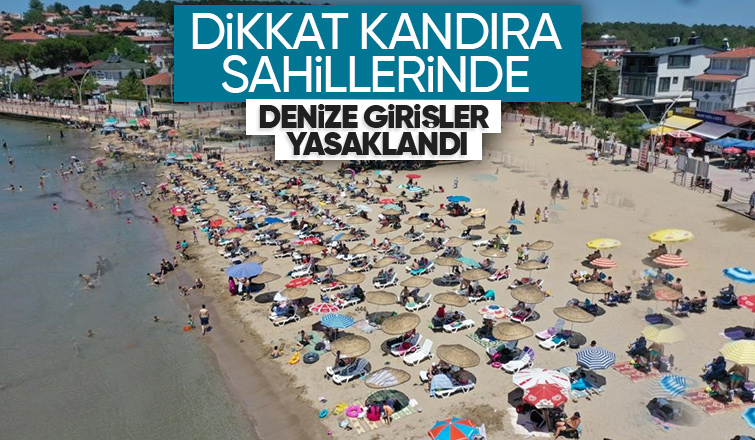 O sahillerde denize girişler yasaklandı