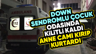 Odada kilitli kaldı