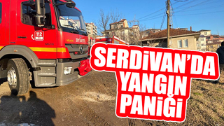 Odunlukta çıkan yangın paniğe sebep oldu