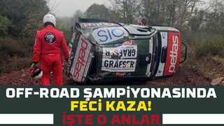 Off-Road şampiyonasında feci kaza kamerada