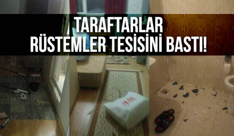 Öfkeli taraftarlar tesise zarar verdi