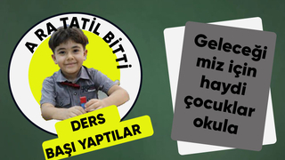 Öğrenciler ders başı yaptı