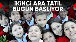 Okullarda 9 günlük ara tatil bugün başlayacak