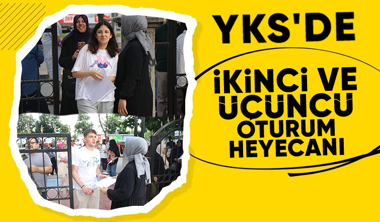 Öğrenciler sıralarda veliler dışarıda ter döktü