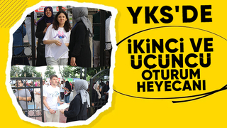 Öğrenciler sıralarda veliler dışarıda ter döktü