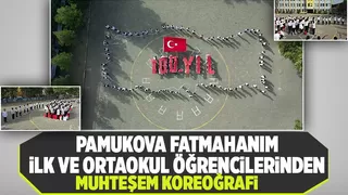 Öğrencilerden Cumhuriyet'in 100. yılına özel koreografi