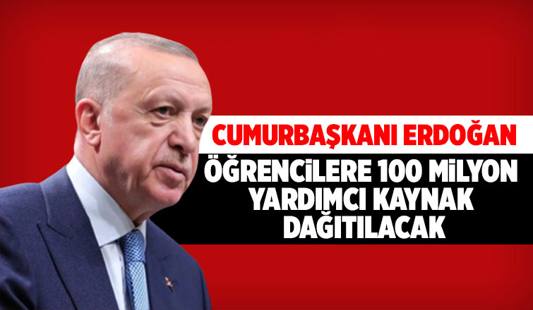  Öğrencilere 100 milyon yardımcı kaynak dağıtılacak