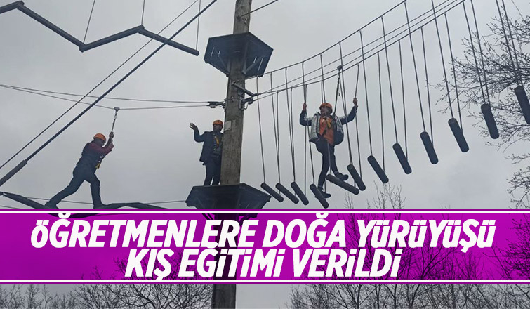 Öğretmenlere Doğa Yürüyüşü Kış eğitimi verildi