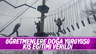 Öğretmenlere Doğa Yürüyüşü Kış eğitimi verildi