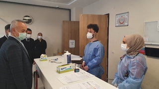 Öğütlü'den ilçe hastanelerine ziyaret