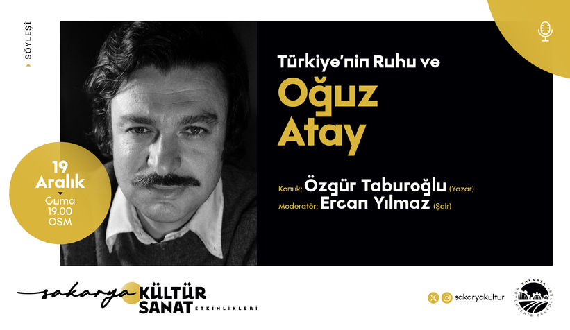 Oğuz Atay söyleşisi OSM’de gerçekleştirilecek