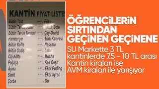 Okul Kantinlerinde Yüksek Fiyata Tepki