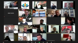 Okul müdürleriyle çevrim içi eğitim toplantısı