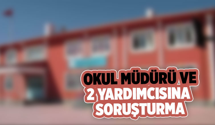 Okul müdürü ve iki yardımcısına şok suçlama