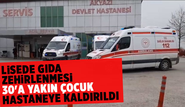 Okulda gıda zehirlenmesi: 30'a yakın çocuk hastanelik oldu