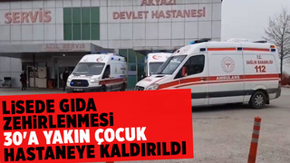 Okulda gıda zehirlenmesi: 30'a yakın çocuk hastanelik oldu
