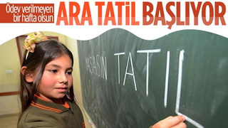 Okullarda ilk ara tatil başlıyor