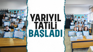 Okullarda yarıyıl tatili başladı
