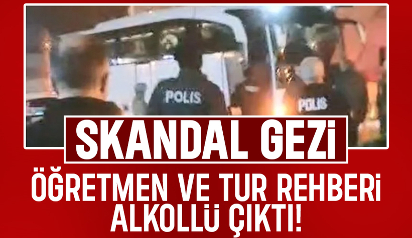 Okulun tur gezisinde skandal