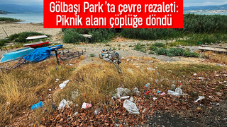 olan Sapanca Gölü’nün yanı başındaki park çöplüğe döndü