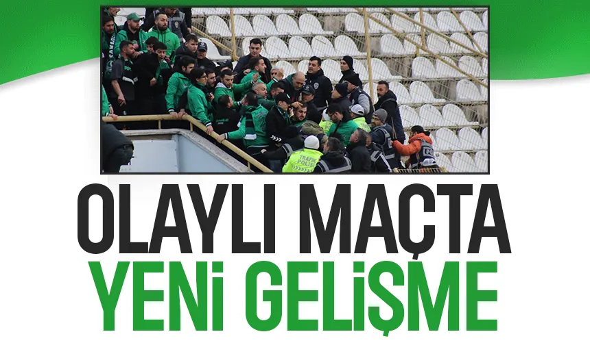 Olayların yaşandığı maçta iki takıma ceza yolda