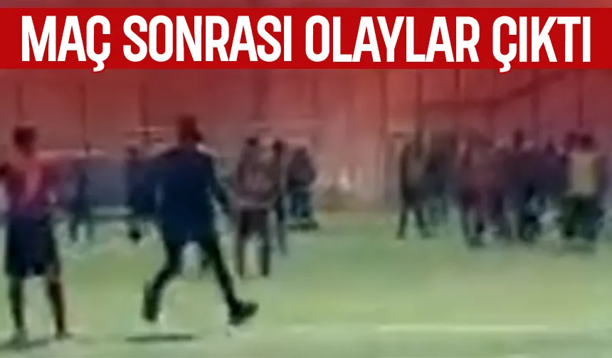 Olaylı maç; maç sonu ortalık karıştı