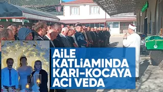 Öldürülen karı koca toprağa verildi