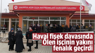 Ölen işçinin yakını fenalık geçirdi