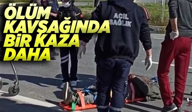 Ölüm kavşağında feci kaza