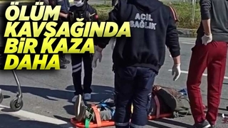 Ölüm kavşağında feci kaza