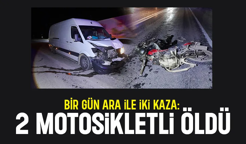 Ölümcül kaza: Motosikletli öldü