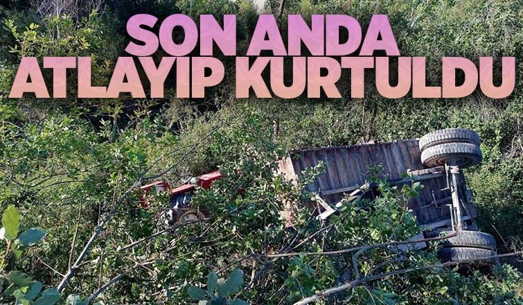 Ölümden atlayıp kurtuldu