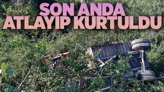 Ölümden atlayıp kurtuldu