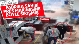 Ölüme böyle geldi; Pres makinesine sıkıştı