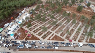 Ölümün fotoğrafı havadan çekildi