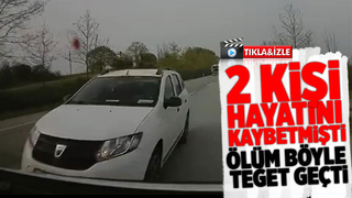 Ölümün teğet geçtiği anlar kamerada
