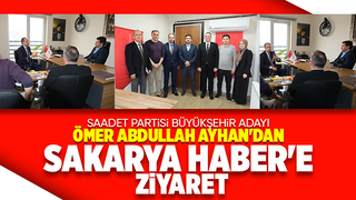 Ömer Abdullah Ayhan ve Aytaç Çakıroğlu Sakarya Haber'i ziyaret etti