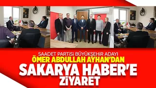 Ömer Abdullah Ayhan ve Aytaç Çakıroğlu Sakarya Haber'i ziyaret etti